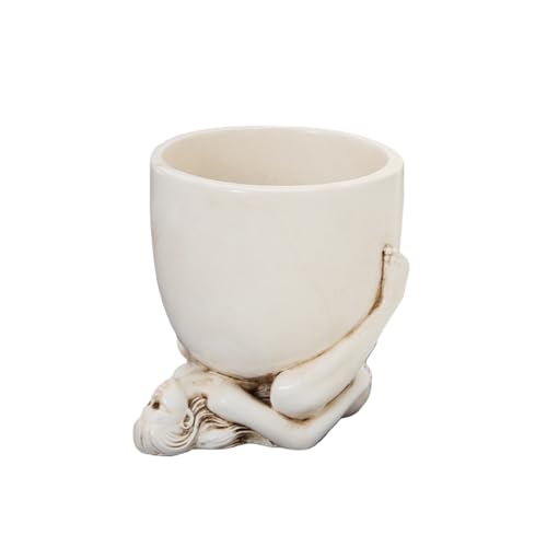 Qulfimea Pretty Lady Flower Pot Funny Plant Pots Unique Shape Pot for Succulents Cactus for Home Garden Decor Great Gift