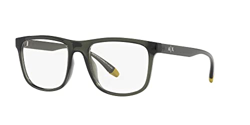 Image of Armani Exchange mens Ax3101u Universal Fit Square Prescription Eyewear Frames