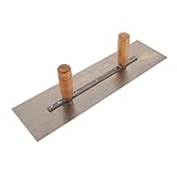 Truelle de finition pour enduit : cette truelle permet d'éliminer les excédents d'enduit mal mélangé. robuste et légère, elle est inoxydable et durable. truelle de maçonnerie