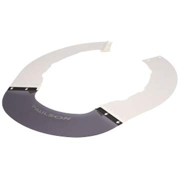 PAULSON A-S5-F Smoke/White Sun Shield Visor for Fibre-Metal Cap Style Hardhats