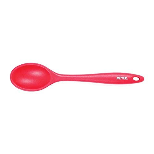 Silicone Non-Stick Heat Resistant Kitchen Utensil | Silicon Spoon for Cooking and Serving Red