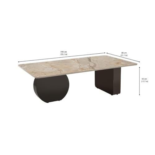 Image of Wakefit Center Table | 1 Yr Warranty | Coffee Table for Living Room Wooden, Tea Table for Living Room Wooden, Sofa Table, Free Installation from Brand, Modern Multi-Functional & Wobble-Free(Typica)