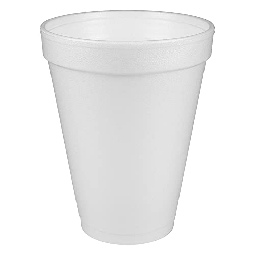 Drink 12J12 Foam Cups, 12oz, 25/Bag, 40 Bags/Carton