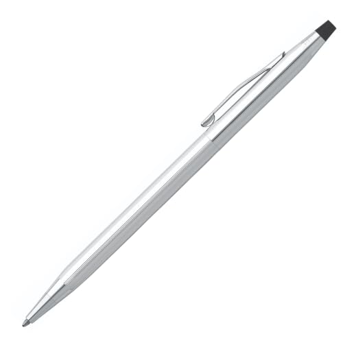 CROSS Classic Century - Stylo bille rechargeable - Avec attributs plaqué chrome - Pointe moyenne - Écrin classique et recharge incluse
