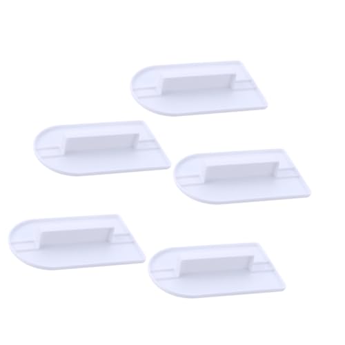 Gatuida 5pièces Racloir à Gâteau Lisseur à Fondant Racloir à Fondant Pour Pâtisserie Outils De Cuisine Pâtisserie Blanc