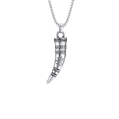 Collier amulette viking boussole et nœuds celtiques, cadeau idéal pour homme