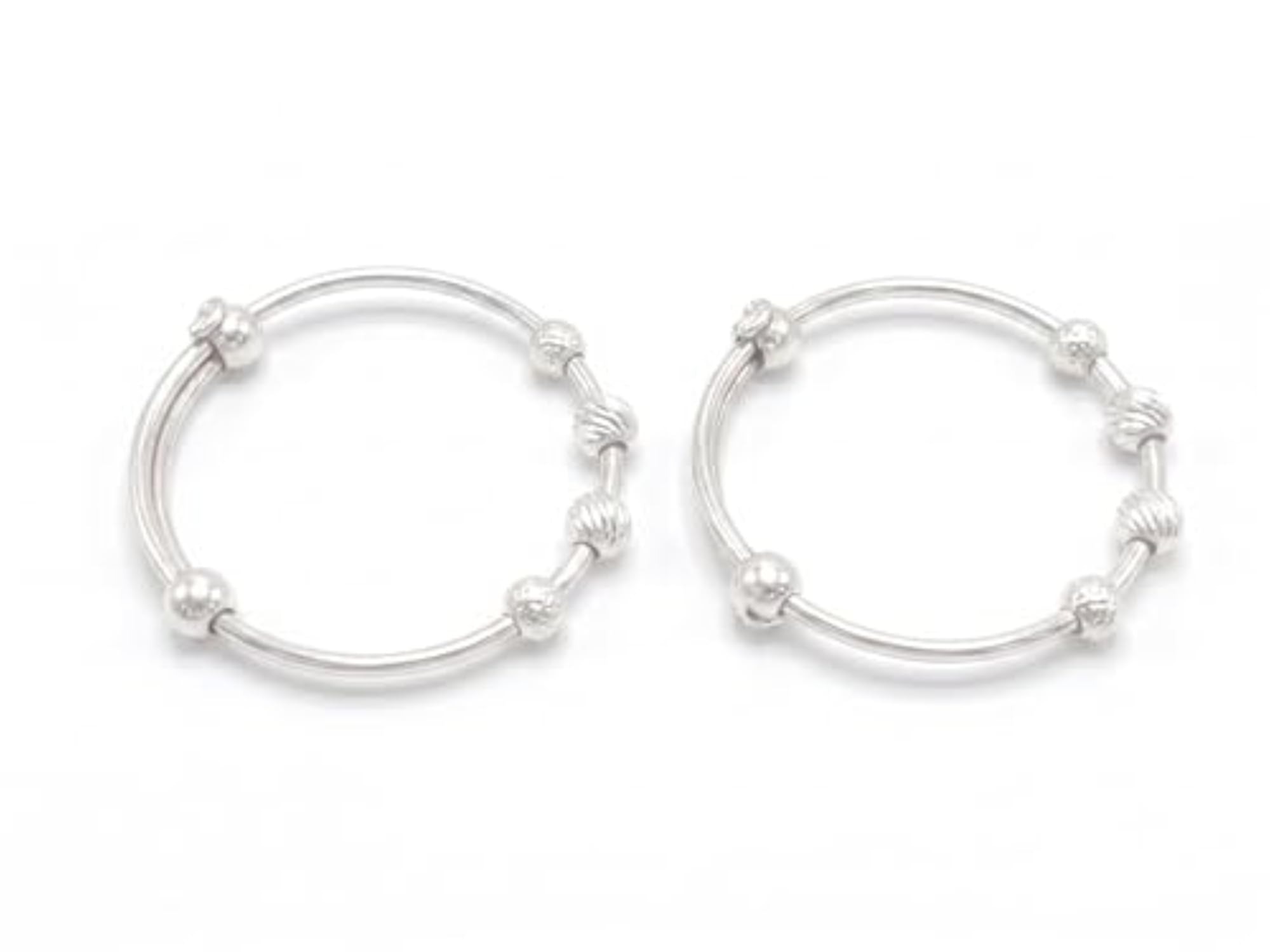 Jewellers Pure Silver Adjustable Baby Kadli Bangles