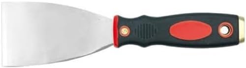VOREL Rostschutz Spachtel 4 cm, Edelstahl, 40 mm Breite, 2-Komponentengriff, Profilierter Daumen-Griff, Aufhängeöse