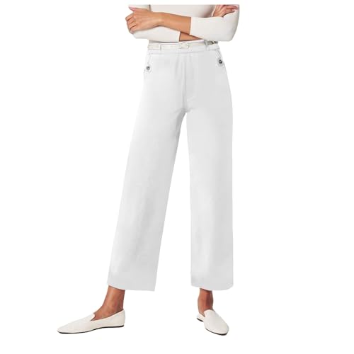 Pantalon large femme taille haute chic et élégant pour le bureau