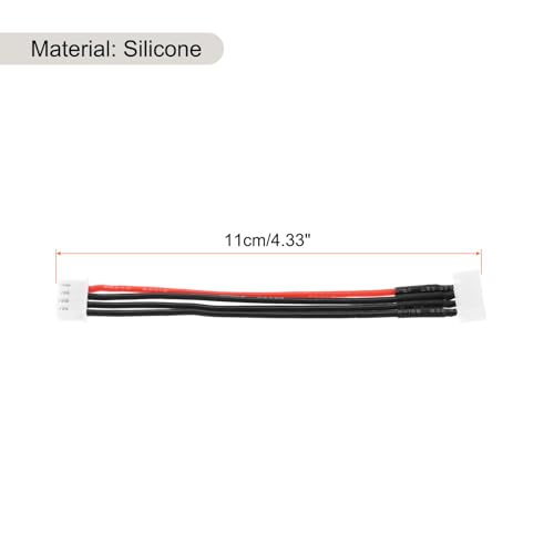 MECCANIXITY Battery Balance Plug Connector Cable 3S Leads Extension Cable for RC Car Airplanes Remote Control 3Pcs