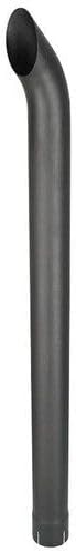 Replacement Exhaust Stack - 3-1/2" x 48" Curved Black fits Exhaust/Clamps/Rain Caps/Stack New
