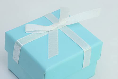 14K Yellow Gold 8mm Genuine Blue Topaz Round Stud Earrings3