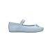 Melissa Sophie Jelly Flats for Women - Soft & Flexible Ballet Flats for Women with Bow Applique & M-Logo Strap, Slip-on Closed-Toe Women’s Jelly Shoes, Ballerina Flats, Pearly Blue, 9
