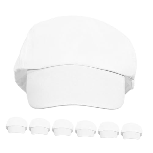 7 casquettes blanches en coton Beavorty réglables pour enfants