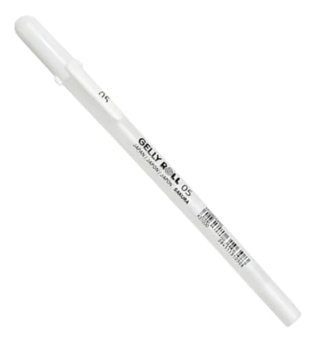 Caneta Gel Sakura Gelly Roll Cor Branco - 0.8mm Ponta Média
