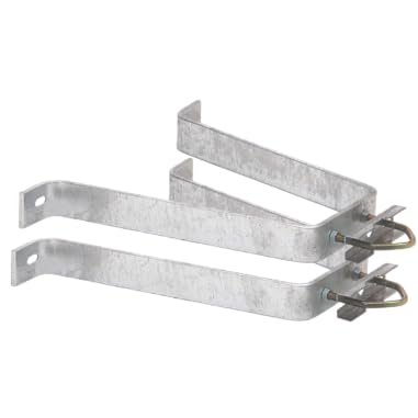 Paire D'ETRIERS Fixation Murale Déport 30 cm Mat antenne TV TNT Sat