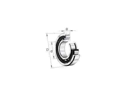 SKF NUP 212 ECP Roulement à rouleaux cylindrique radial 60 ID Acier