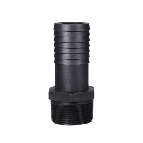 Adaptador NPT macho KiraKira de polipropileno negro de 1 pulgada para manguera de riego 5 uds 4