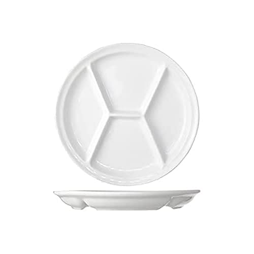 Cosy & Trendy HJ3151 Plato para Fondue, 4 Compartimentos, Porcelana, 26 cm
