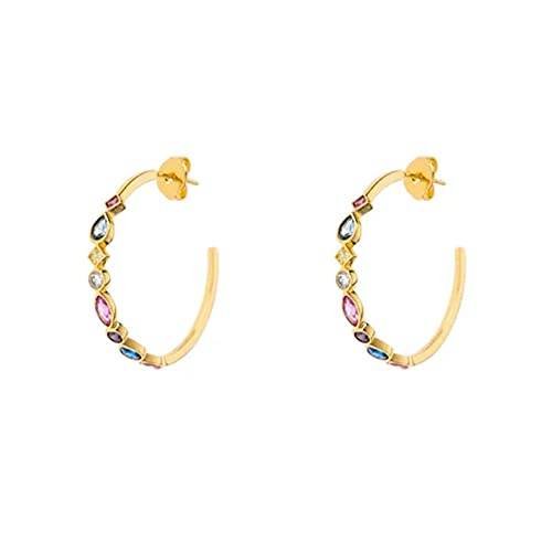 Boucles d'oreilles en Argent Sterling de haute qualité et Zircon cubique