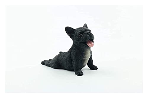 Statue de décoration de table RLKHXBS cadeau idéal modèle chien et simulation voiture