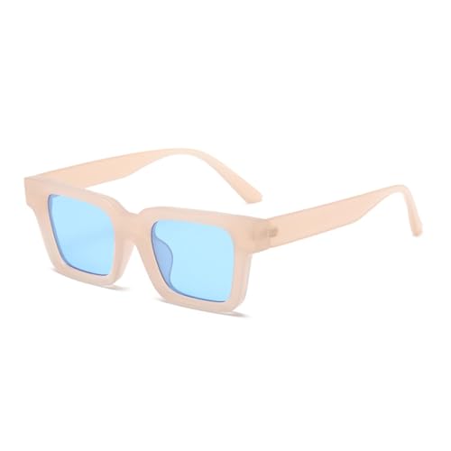 Lunettes de soleil carrées LVTFCO rose bleu taille unique pour une protection solaire quotidienne