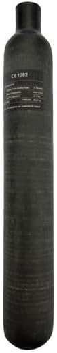 Generic 0.7L 700cc 30Mpa 300Bar 4500Psi Carbon Fiber Cylinder HPA Tank Thread M18*1.5, Matte Black