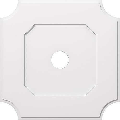Ekena Millwork CMP34LE-05000 Locke Architectural Grade PVC Contemporary Urethane Ceiling Medallions 34"OD x 5"ID x 20 1/4"C x 1"P