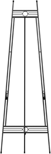 Chevalet d'artiste en métal noir pliable de 145 cm réglable pour peinture