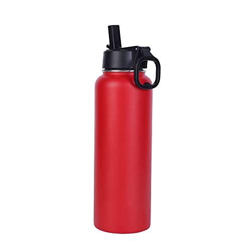 BNEHHOV Botella de agua deportiva Botellas de agua de acero inoxidable de 40 oz Taza térmica para correr Gimnasio Entrenamiento Ciclismo Cover