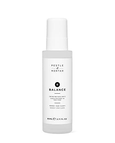 Pestle & Mortar Balance Ultra-Fine Face Mist- Hydrating Facial Spray Moisturiser with Deep Sea Magnesium, Gentian Root Extract, Hydrating and refreshing face toner, 80ml
