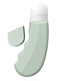 スキン スクラバー - 3.78 インチのフェイシャル ツール | 9.6cm ステンレススチール製フェイススパチュラ - シリコンキャップ付きポータブルにきび除去ツール、毛穴の奥のクレンジング毎日のスキンケアスパや家庭用