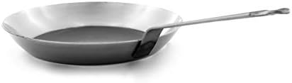 Matfer Bourgeat, Gray 0 Black Steel Round Frying Pan, 10 1/4-Inch