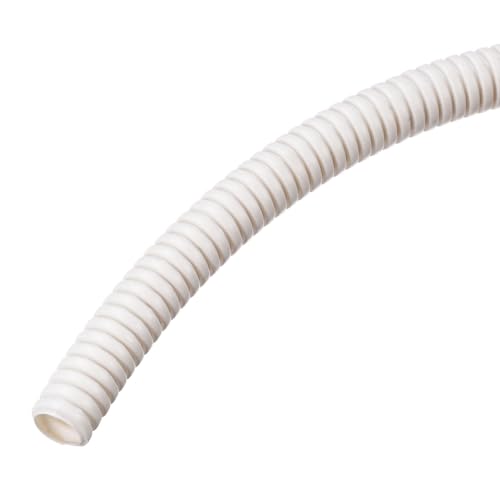?Minh NAM Tool Part for Wire Loom Tubing Corrugated Pipe Conduit, 8M/26ft Length 10x13mm White