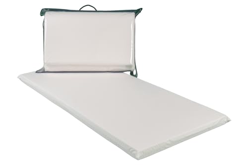 GHIOCUSCINI | Materasso Pieghevole per Culla CAMPEGGIO, Materasso Bambino100% Cotone, Colore BIANCO, Sfoderabile e Lavabile, 60 x 120 cm, Alto 4.5 cm, Made in Italy