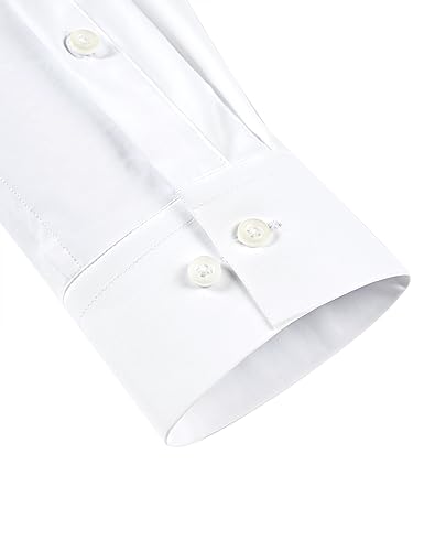 Stretch Mens Dress Shirts Long Sleeve Slim Fit Dress Shirts for Men Muscle Fit Wrinkle Free Button Down Shirt3
