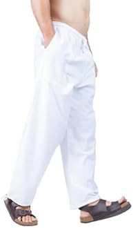 CandyHusky Men's Cotton Joggers - Comfortable Baggy Sweat Pants, Casual Elastic Waist Lounge Pajama Yoga Pants