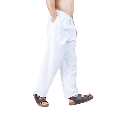 CandyHusky Men's Cotton Joggers - Comfortable Baggy Sweat Pants, Casual Elastic Waist Lounge Pajama Yoga Pants