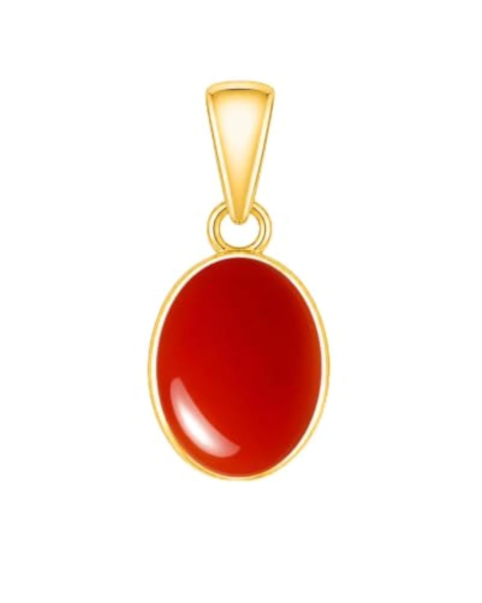Natural Carnelian Panchdhatu Pendant for Confidence & Motivation