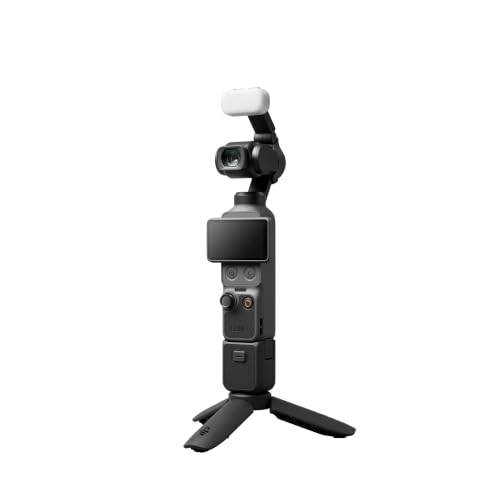 Image of DJI Osmo Pocket 4 Creator Combo 3-Axis Gimbal Camera with 4K Video, AI Tracking, Wireless Mic, Touchscreen Display, Stabilized Vlogging Camera for YouTube, Travel & Content Creation