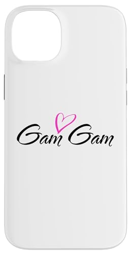Gam Gam with Pink Heart Fun Aunt Grandma Mom �M�t�g �X�}�z�P�[�X iPhone 14 Plus �p