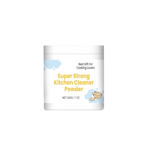 Polvo limpiador de cocina súper fuerte, potente limpiador de polvo multiusos de cocina, removedor de manchas de polvo de limpieza de acero inoxidable, polvo de limpieza de cocina (1 unidad)