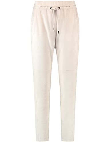 Gerry Weber Damen Jogpants mit Velourstouch Hose Freizeit verkürzt...