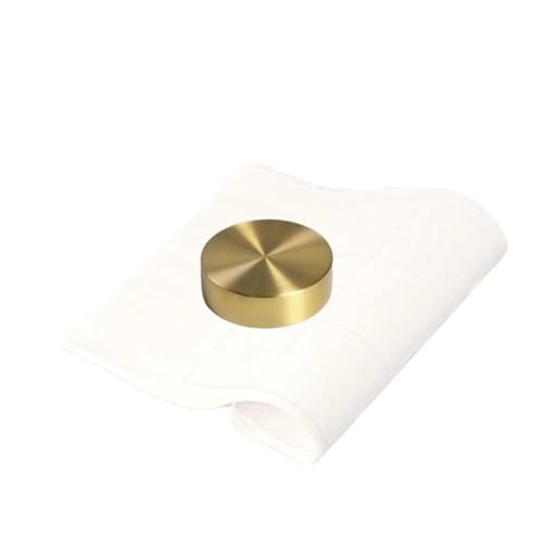 haoyunjianjiak 中国書道ペーパーウェイトラウンド真鍮文鎮塗装筆記インク中国書道墨ため E絵画4センチメートルゴールデン 習字 手芸 裁縫 裁断 (丸型ペーパーウェイト,M - 4cm)