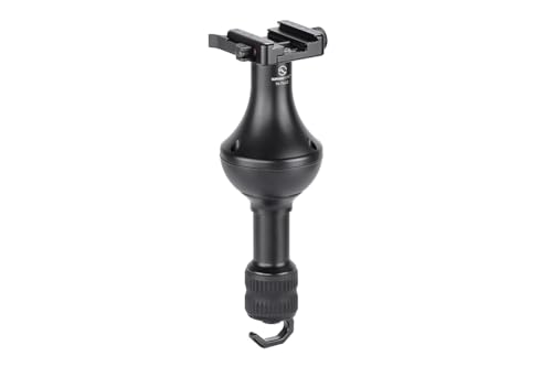 Nivelador de 75 mm Sunwayfoto TA-75LLC con gancho de arena para grabaciones de video en la naturaleza