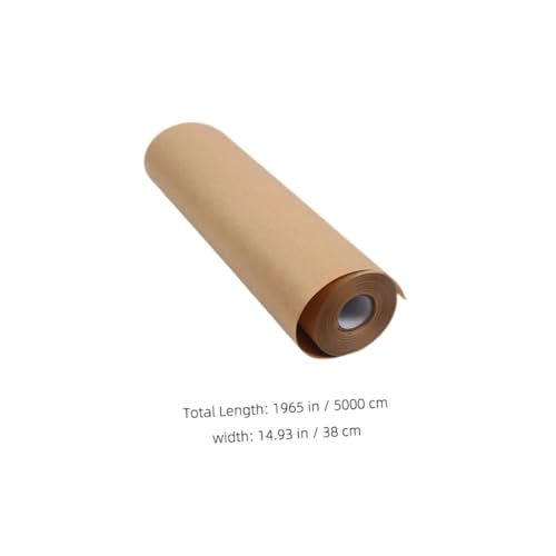 Papier Kraft Marron Uonlytech 1 Rouleau pour Artisanat et Projets DIY