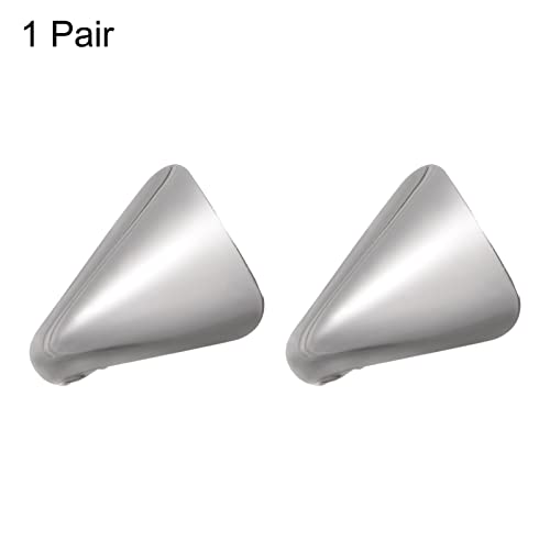Harfington HTA220924HH0355 1Pair Metal Shoes Pointed Protector 1.5 Inchx1.14 Inchx0.55 Inch Women Solid Toe Tip Cap Cover Elegant thumb #2