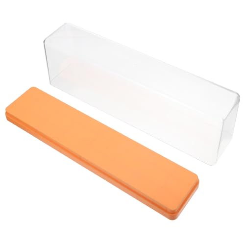 MAJORMENCH Vitrina Transparente para Figuras y Muñecas Caja Expositora de Colección Amarilla Estuche de Almacenamiento para Modelos y Miniaturas Adecuado para Exhibición y Protección