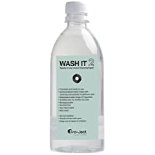 Pro-Ject Wash it 2, przyjazny dla środowiska płyn do czyszczenia płyt gramofonowych w gotowej do użycia mieszance, odpowiedni do VC-E(2) VC-S2/3 (500 ml)
