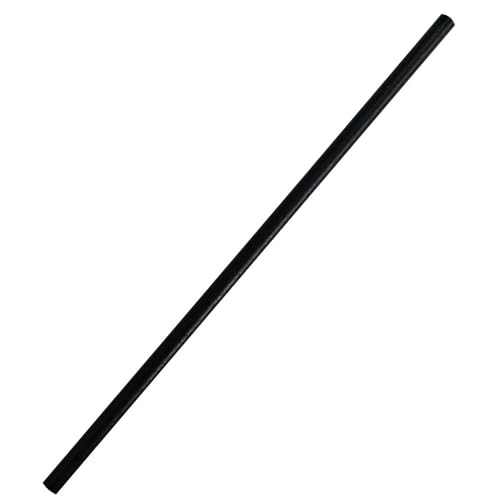 3000 Stück NATUREStar Bio Papiertrinkhalme Classic, einfarbig | FSC®-Mix, L: 19,7cm, schwarz, Ø: 0,6cm, Strohhalme Papier, Trinkhalme, Papierstrohhalme